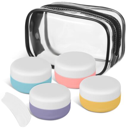 1 Set Cream Jar for Filling Travel Size Containers Refillable