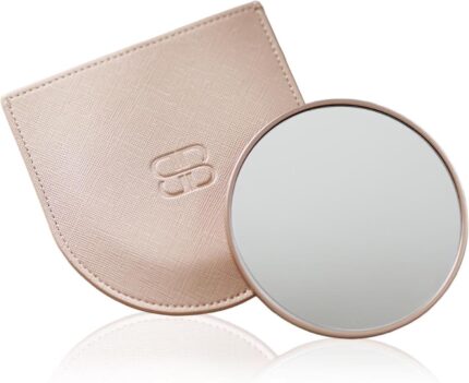 10x Magnifying Travel Mirror - Crystal Clear Compact Mirror for