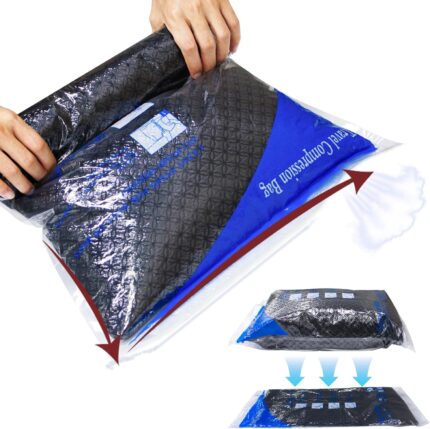 12 Pack Compression Bags for Travel | Vacuum Seal Storage Bags for