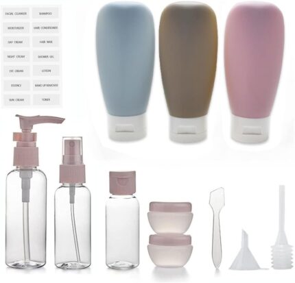 12 Pack Travel Bottles Set for Toiletries TSA Approved Travel Size