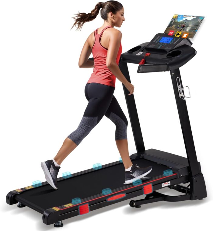 15% Auto Incline Treadmills for Home, 10 MPH Speed, 3.0 HP