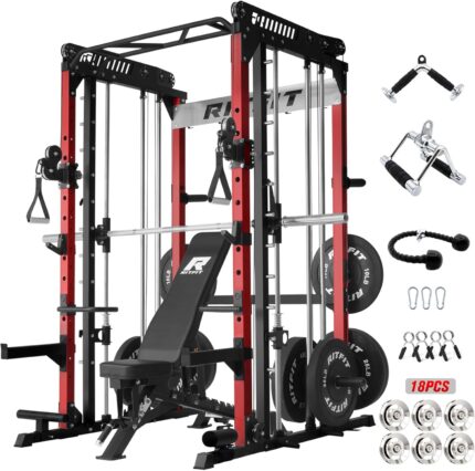 RitFit M1 & M1 Pro Smith Machine Weight Stack Set with Cable