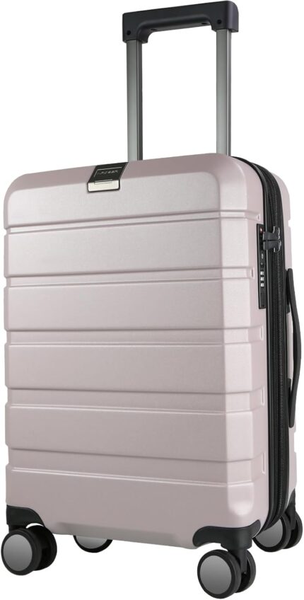 KROSER Hardside Expandable Carry On Luggage with Spinner Wheels &