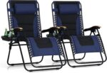 PHI VILLA XXL Oversized Padded Zero Gravity Chair, Foldable Patio