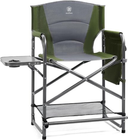 EVER ADVANCED Medium Tall Directors Chair Foldable Makeup Artist Chair