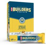 CLIF Builders - Vanilla Almond Flavor - Plant Based Protein Bars -