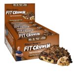 FITCRUNCH Full Size Protein Bars, 6-Layer Baked Bar, 6g of Sugar,