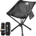 Portable Folding Camping Chair, One-Piece Die-Cast Aluminum Frame
