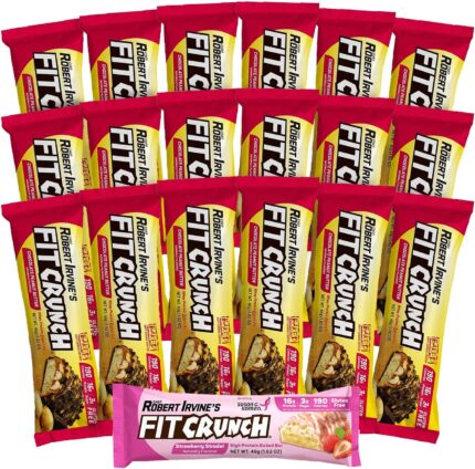 FITCRUNCH Snack Size Protein Bars, Designed by Robert Irvine, 6-Layer
