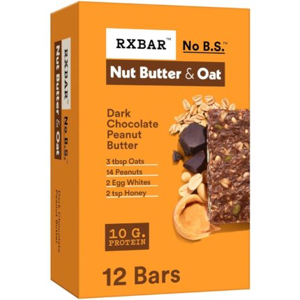 RXBAR Nut Butter and Oat Protein Bars, Protein Snacks, Snack Bars,