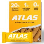 Atlas Protein Bar, 20g Protein, 1g Sugar, Clean Ingredients, Gluten