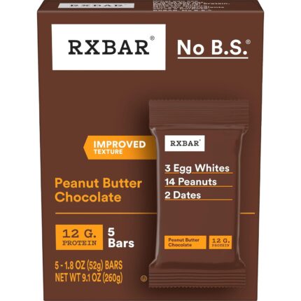 RXBAR Protein Bars, Protein Snack, Snack Bars, Peanut Butter