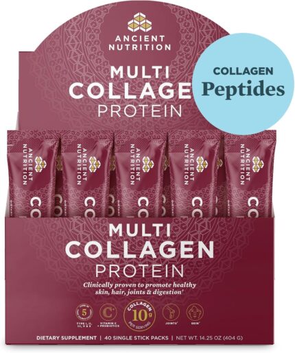Ancient Nutrition Collagen Peptides Powder, Multi Collagen Protein,