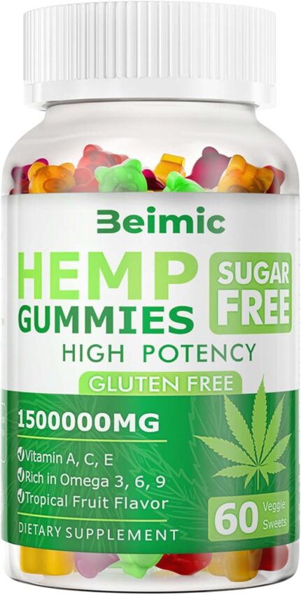 Naturals Fruit Hemp Gummies High Strength - Natural Hemp Oil Infused