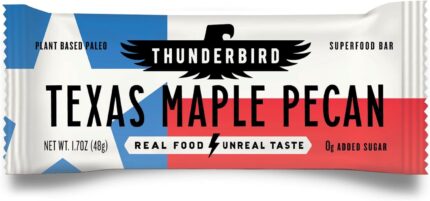 Thunderbird Bars Energy Snack, Gluten-Free with Protein, Healthy Real