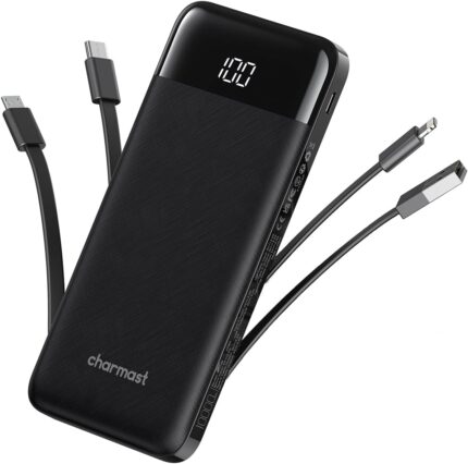 Portable Charger with Built in Cables, Portable Charger with Cords