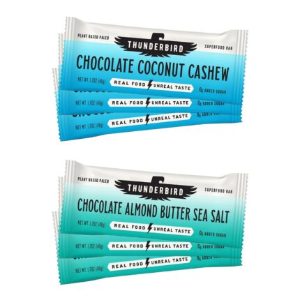 Thunderbird Bars Energy Snack, Gluten-Free with Protein, Healthy Real