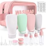 18 Pcs Travel Bottles for Toiletries Gym TSA Approved, Leak Proof with