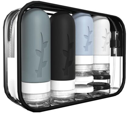 18pack Travel Bottles for Toiletries,TSA Approved Silicone Travel size
