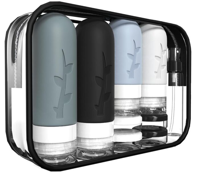 18pack Travel Bottles for Toiletries,TSA Approved Silicone Travel size