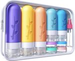 19pack Travel Bottles for Toiletries, TSA Approved Silicone Travel