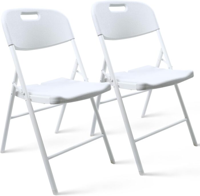 2 Pack Folding Chair, 700 lb Weight Capacity,Indoor/Outdoor Heavy Duty