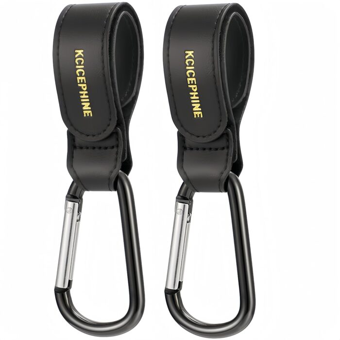 2 Pack Stroller Hooks, Stroller Straps for Diaper Bags,Adjustable