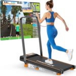 2025 Upgrade Walking Pad Treadmill with 8% Incline & Handle