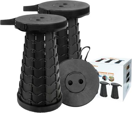 2PCS Upgraded Collapsible Stool Thickened Set, Portable Stool Folding