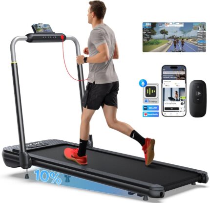 3-in-1 Folding Walking Pad Treadmill with 10% Fat Burning