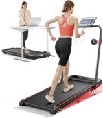 4 In 1 Foldable Walking Pad Treadmill with Incline and