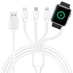 4 in 1 Watch & Phone Charger Cable, Multi Charging Cord, Fast Magnetic
