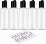 5 Pack 3.4 oz Travel Bottles for Toiletries TSA Approved Leakproof