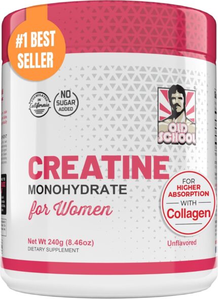 5000mg Creatine Monohydrate Powder Optimized for Women +2000mg