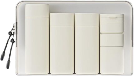 5pcs Travel Cream Dispenser Bottles Set Travel Bottles Toiletry