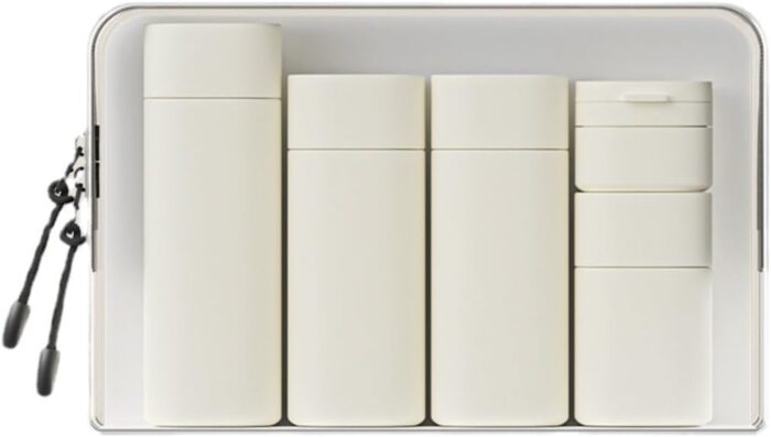5pcs Travel Cream Dispenser Bottles Set Travel Bottles Toiletry