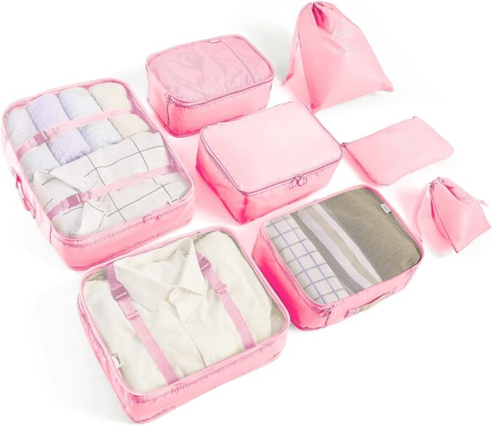 8 Set Packing Cubes for Suitcases Travel Luggage Packing