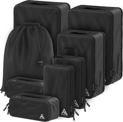 8 Set/4 Set Deluxe Compression Packing Cubes Travel - Maximize Space