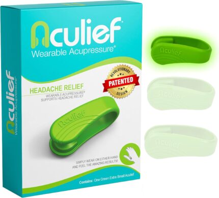 Aculief 1-Pack Wearable Natural Acupressure Support for Relaxation,