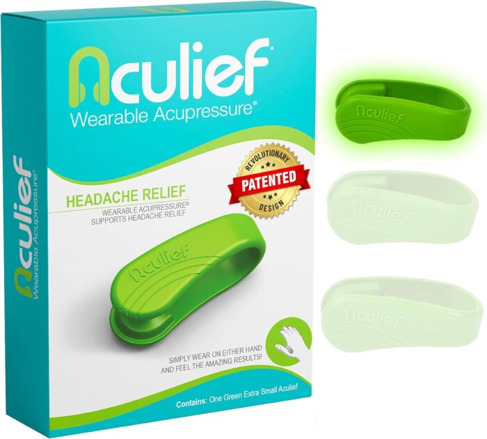 Aculief 1-Pack Wearable Natural Acupressure Support for Relaxation,