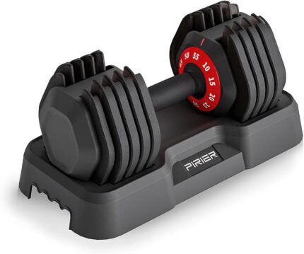 Adjustable Dumbbell 55LB Single Dumbbell Weight, 10-in-1
