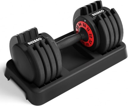 Adjustable Dumbbell 55LB Single Dumbbells Weight, 5 in 1