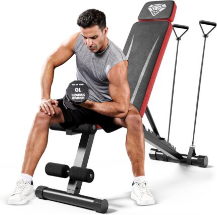 Adjustable Weight Bench, Workout Bench with Adjustable