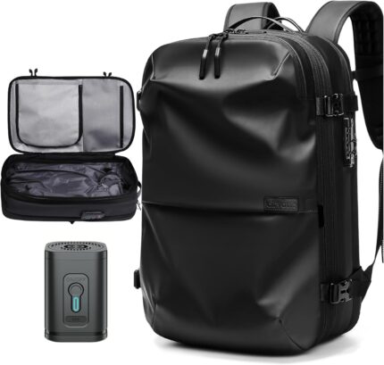 AirVault Vacuum Seal Travel Backpack 60L with Exapandable Vortex Air