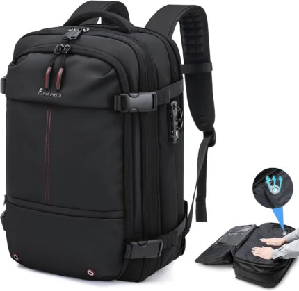 Airback Backpack,60L Expandable Vacuum Backpack Travel with TSA