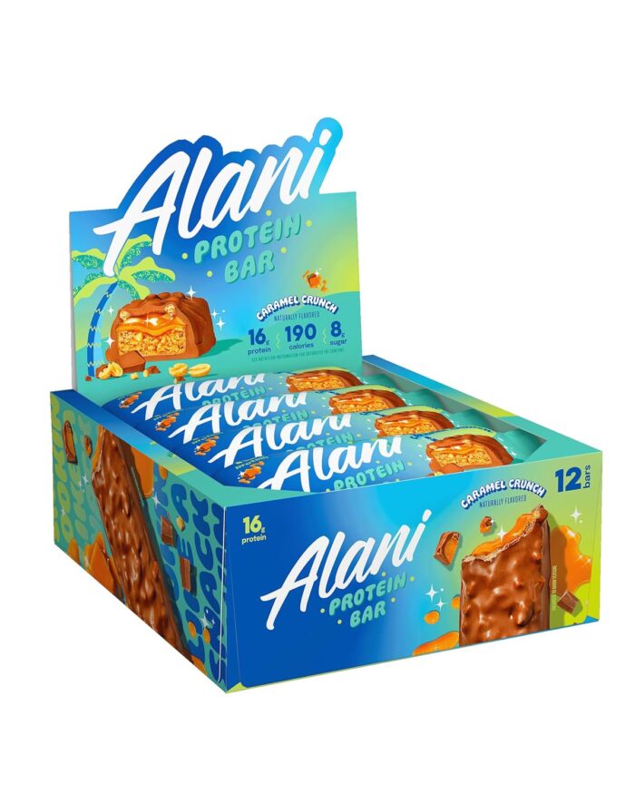 Alani Nu Protein Bars CARAMEL CRUNCH | High Protein Gluten-Free Bars |