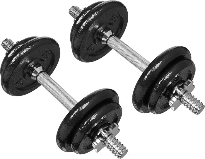 Amazon Basics Adjustable Dumbbell Hand Weight Set, 38