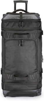 Amazon Basics Rolling Duffel Bag with Wheels, Ripstop Luggage for