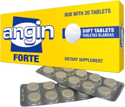 Angin Forte Throat Care, Includes 20 Soft Tablets, Cuidado para la