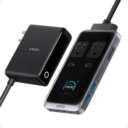 Anker Prime Charging Station, 240W 8-in-1 USB C Power Strip, 5 ft